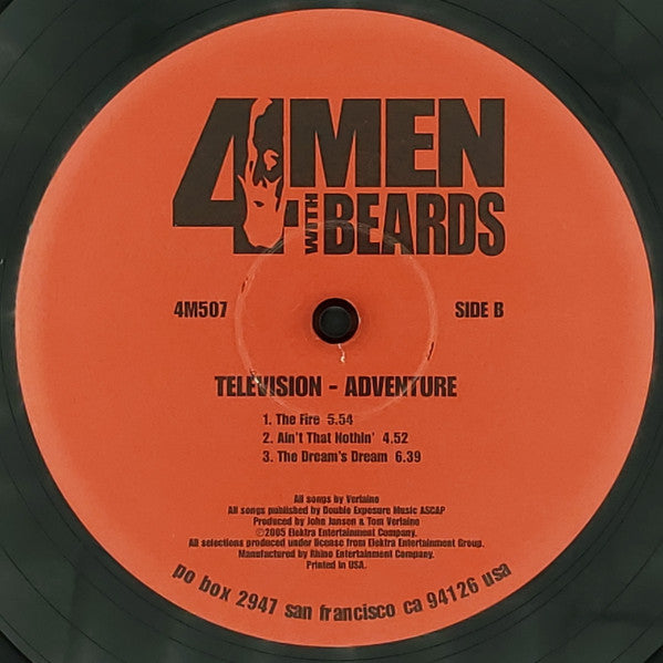 Television : Adventure (LP, Album, RE, 180)