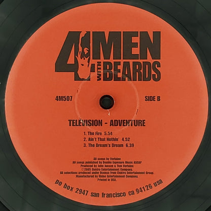 Television : Adventure (LP, Album, RE, 180)