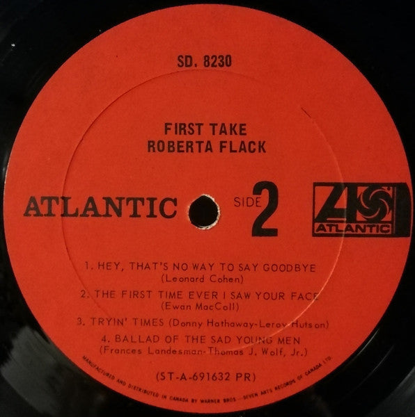 Roberta Flack : First Take (LP, Album)