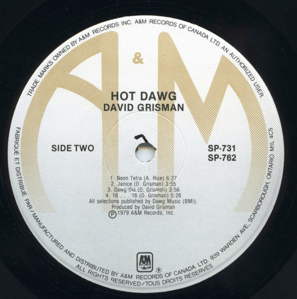David Grisman : Hot Dawg (LP, Album, RE)