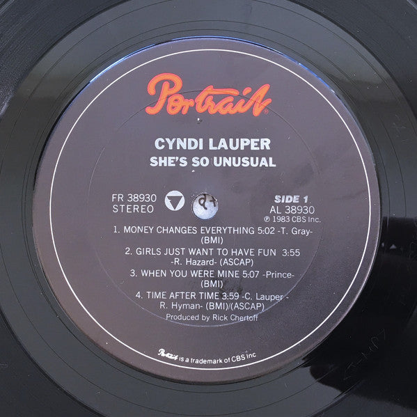 Cyndi Lauper : She's So Unusual (LP, Album, Car)