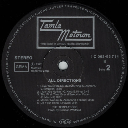 The Temptations : All Directions (LP, Album)