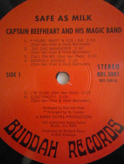 Captain Beefheart And The Magic Band : Safe As Milk (LP, Album, RE)