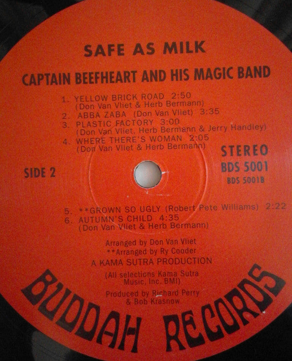 Captain Beefheart And The Magic Band : Safe As Milk (LP, Album, RE)