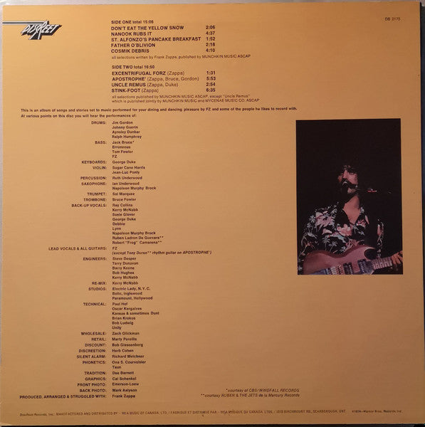 Frank Zappa : Apostrophe (') (LP, Album)