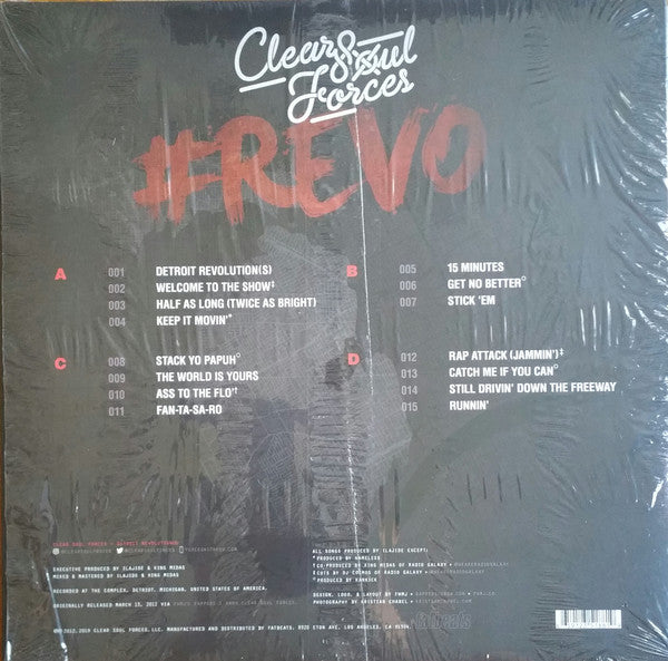 Clear Soul Forces : Detroit Revolution​(​s) (2xLP, Album, Ltd, RE, Cle)