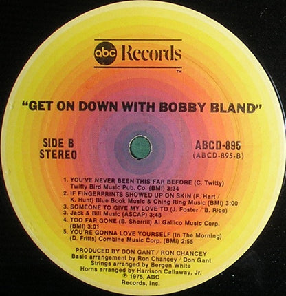 Bobby Bland : Get On Down With Bobby Bland (LP, Album, Ter)