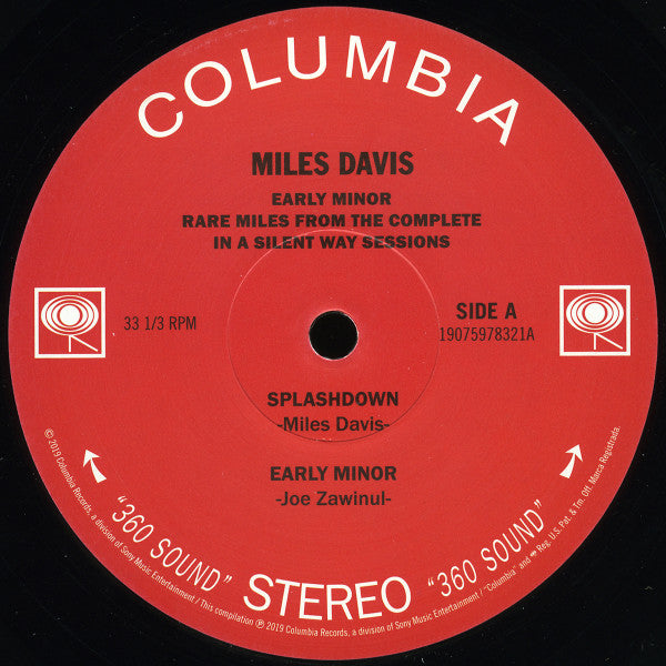 Miles Davis : Early Minor (Rare Miles From The Complete In A Silent Way Sessions) (LP, RSD, Comp)