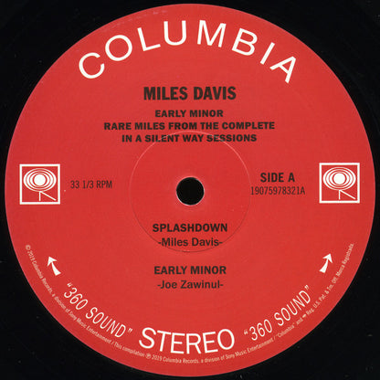 Miles Davis : Early Minor (Rare Miles From The Complete In A Silent Way Sessions) (LP, RSD, Comp)