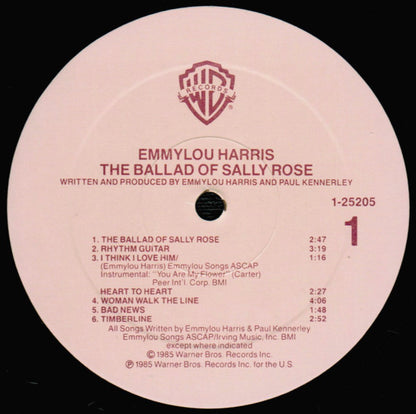 Emmylou Harris : The Ballad Of Sally Rose (LP, Album, All)