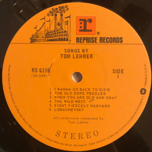 Tom Lehrer : Songs By Tom Lehrer (LP, Album, RE, Jac)