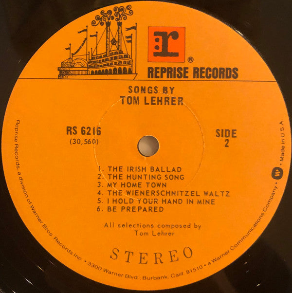 Tom Lehrer : Songs By Tom Lehrer (LP, Album, RE, Jac)