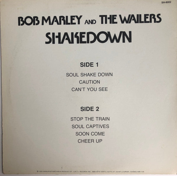 Bob Marley And The Wailers* : Shakedown (LP, Album)