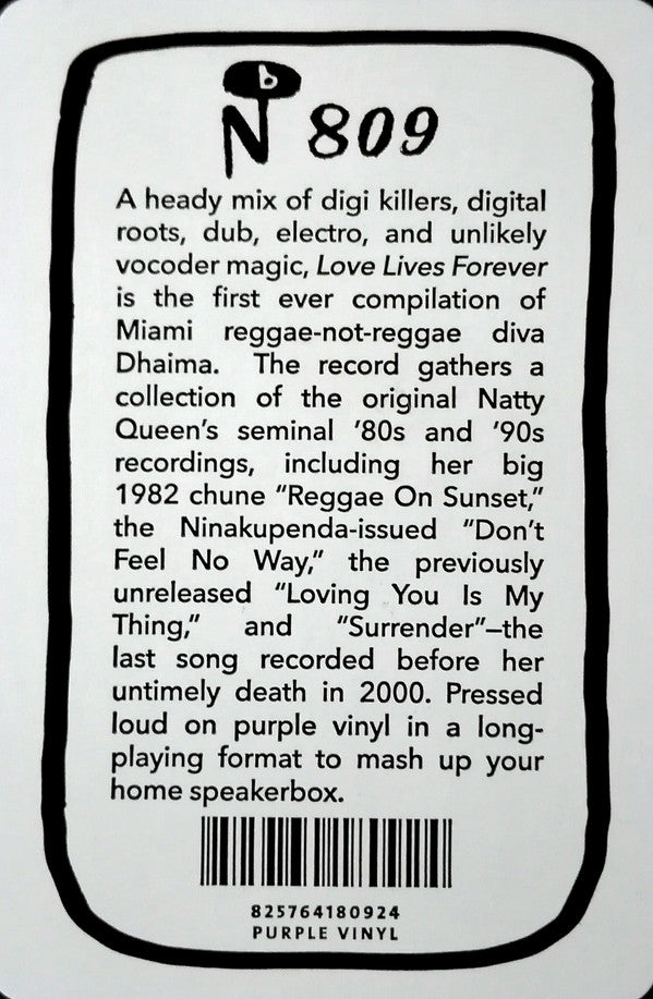 Dhaima : Love Lives Forever (LP, Comp, Ltd, Tra)