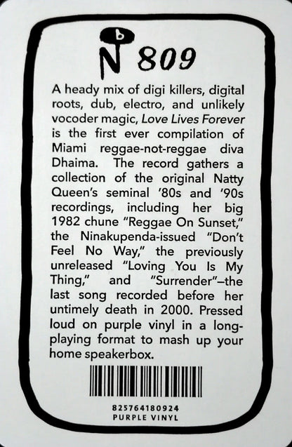 Dhaima : Love Lives Forever (LP, Comp, Ltd, Tra)