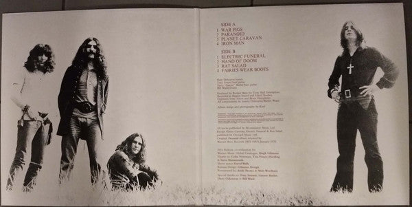 Black Sabbath : Paranoid (LP, Album, RE, RM, Gat)
