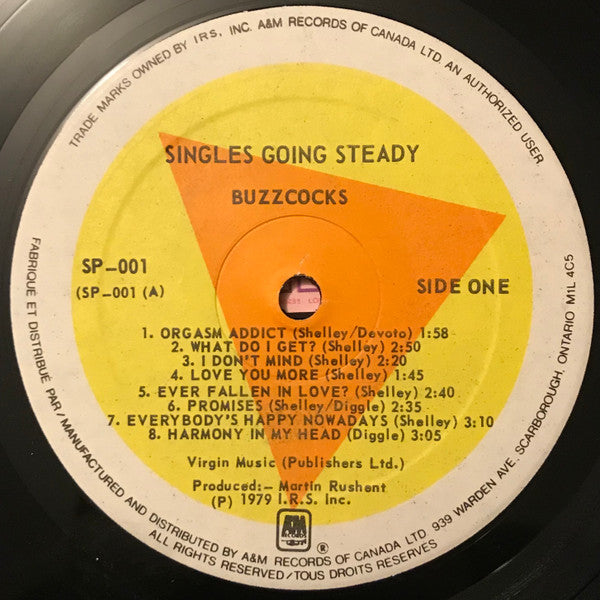 Buzzcocks : Singles Going Steady (LP, Comp, Cus)