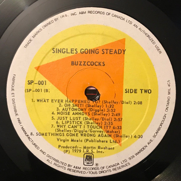 Buzzcocks : Singles Going Steady (LP, Comp, Cus)