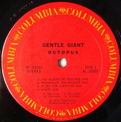 Gentle Giant : Octopus (LP, Album, Pit)