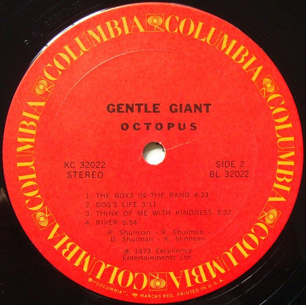 Gentle Giant : Octopus (LP, Album, Pit)