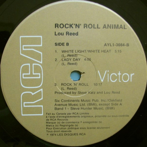Lou Reed : Rock 'N' Roll Animal (LP, Album, RE)