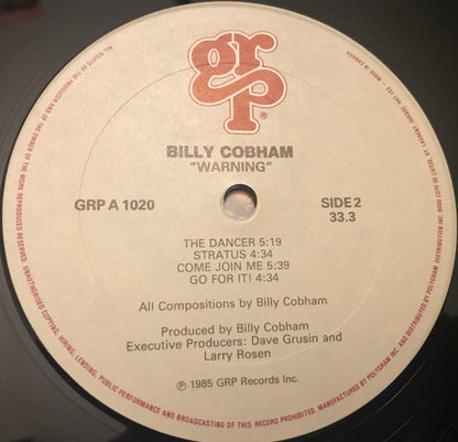 Billy Cobham : Warning (LP, Album)