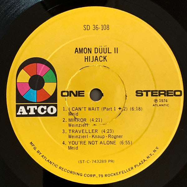 Amon Düül II : Hijack (LP, Album, PR )