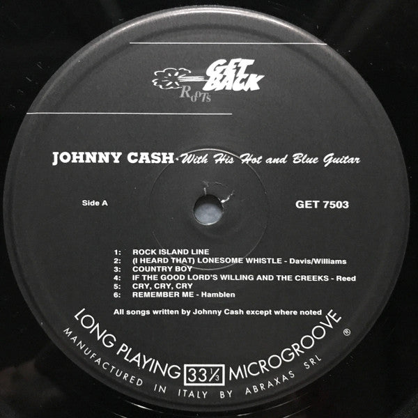 Johnny Cash : With His Hot And Blue Guitar (LP, Album, RE, S/Edition, Aud)