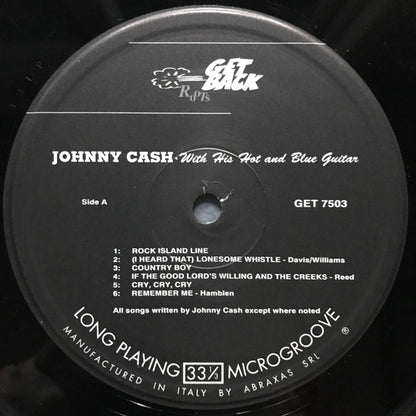 Johnny Cash : With His Hot And Blue Guitar (LP, Album, RE, S/Edition, Aud)