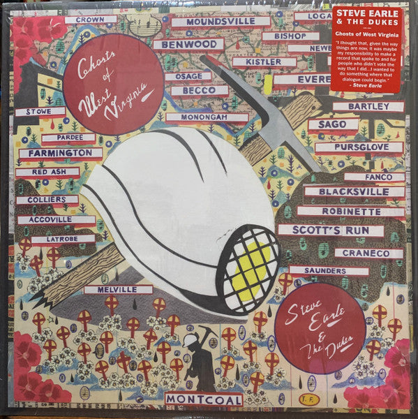 Steve Earle & The Dukes : Ghosts Of West Virginia (LP, Album, Mono)