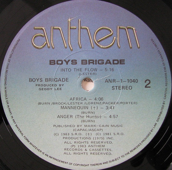 Boys Brigade : Boys Brigade (LP, Album)