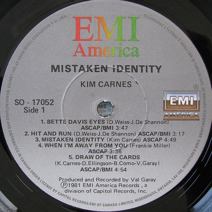Kim Carnes : Mistaken Identity (LP, Album)