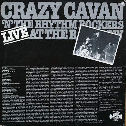 Crazy Cavan And The Rhythm Rockers : Live At The Rainbow (LP)