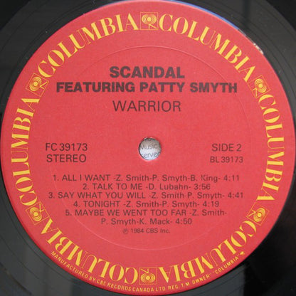 Scandal (4) featuring Patty Smyth : Warrior (LP, Album)