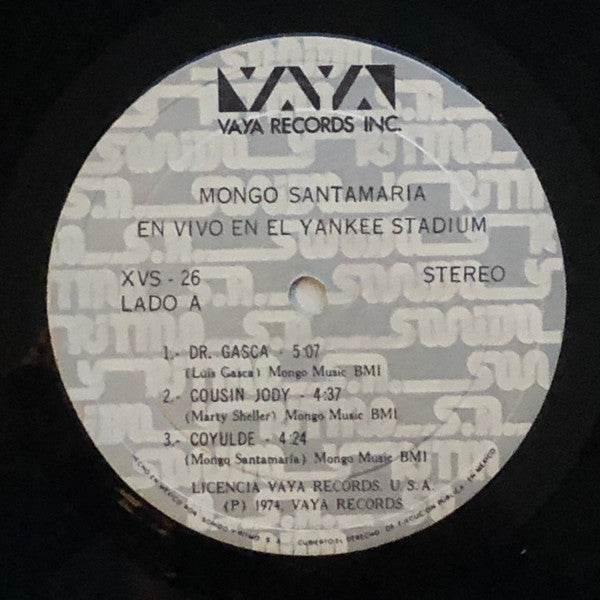 Mongo Santamaria : Live At Yankee Stadium (LP, Album, RE)