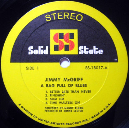 Jimmy McGriff : A Bag Full Of Blues (LP, Album, Bes)