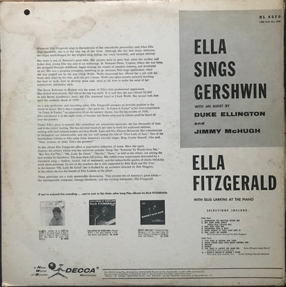 Ella Fitzgerald : Ella Sings Gershwin  (LP, Album, Mono)