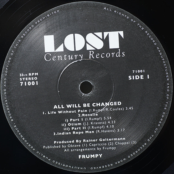 Frumpy : All Will Be Changed (LP, Album, RE, gat)