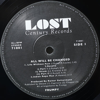 Frumpy : All Will Be Changed (LP, Album, RE, gat)