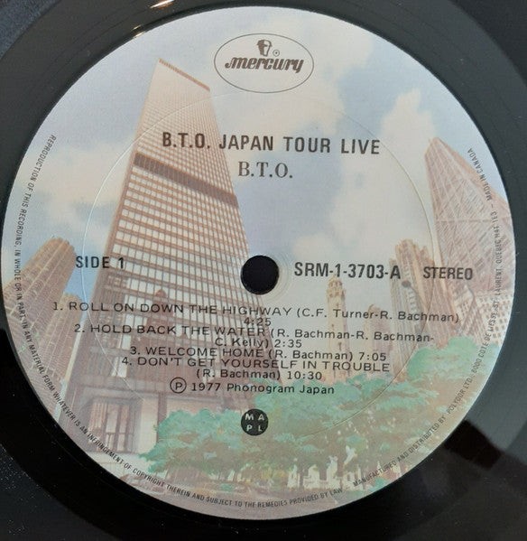 Bachman-Turner Overdrive : B.T.O. Japan Tour  (LP, Bui)