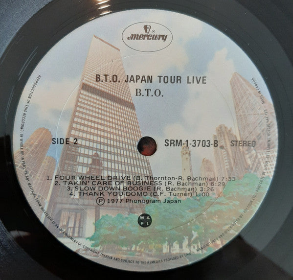 Bachman-Turner Overdrive : B.T.O. Japan Tour  (LP, Bui)