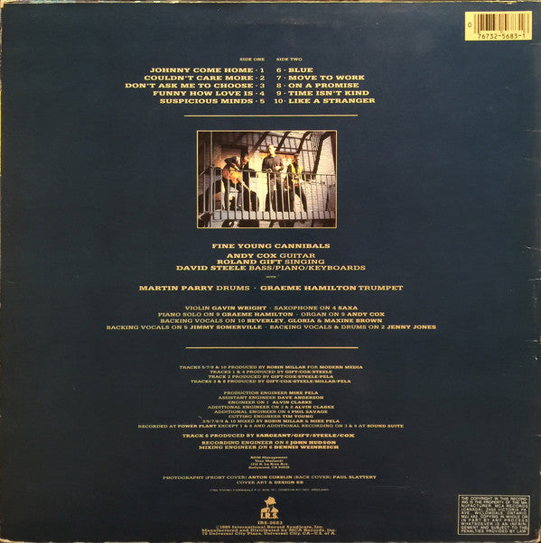 Fine Young Cannibals : Fine Young Cannibals (LP, Album)