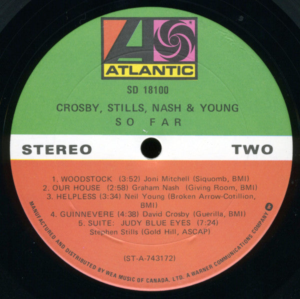 Crosby, Stills, Nash & Young : So Far (LP, Comp, RE, Qua)
