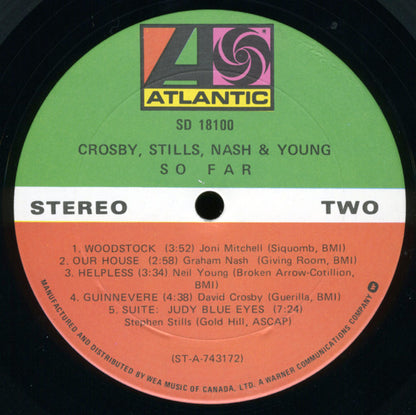 Crosby, Stills, Nash & Young : So Far (LP, Comp, RE, Qua)