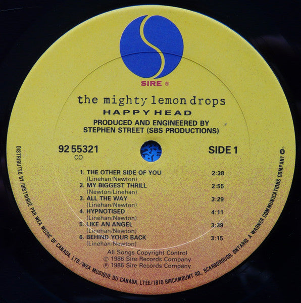The Mighty Lemon Drops : Happy Head (LP, Album, Don)