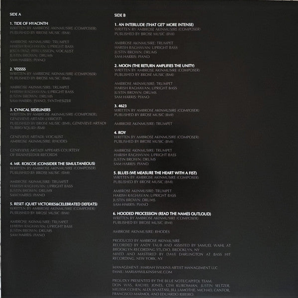 Ambrose Akinmusire : On The Tender Spot Of Every Calloused Moment (LP, Album, Club, Ltd, Num, 180)