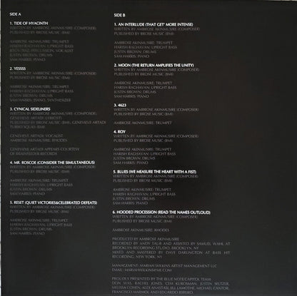 Ambrose Akinmusire : On The Tender Spot Of Every Calloused Moment (LP, Album, Club, Ltd, Num, 180)
