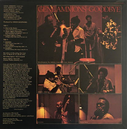Gene Ammons : Goodbye (LP, Album)