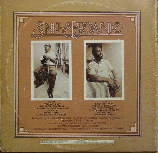 Sonny Terry & Brownie McGhee : Sonny & Brownie (LP, Album, Gat)