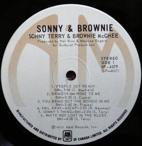 Sonny Terry & Brownie McGhee : Sonny & Brownie (LP, Album, Gat)